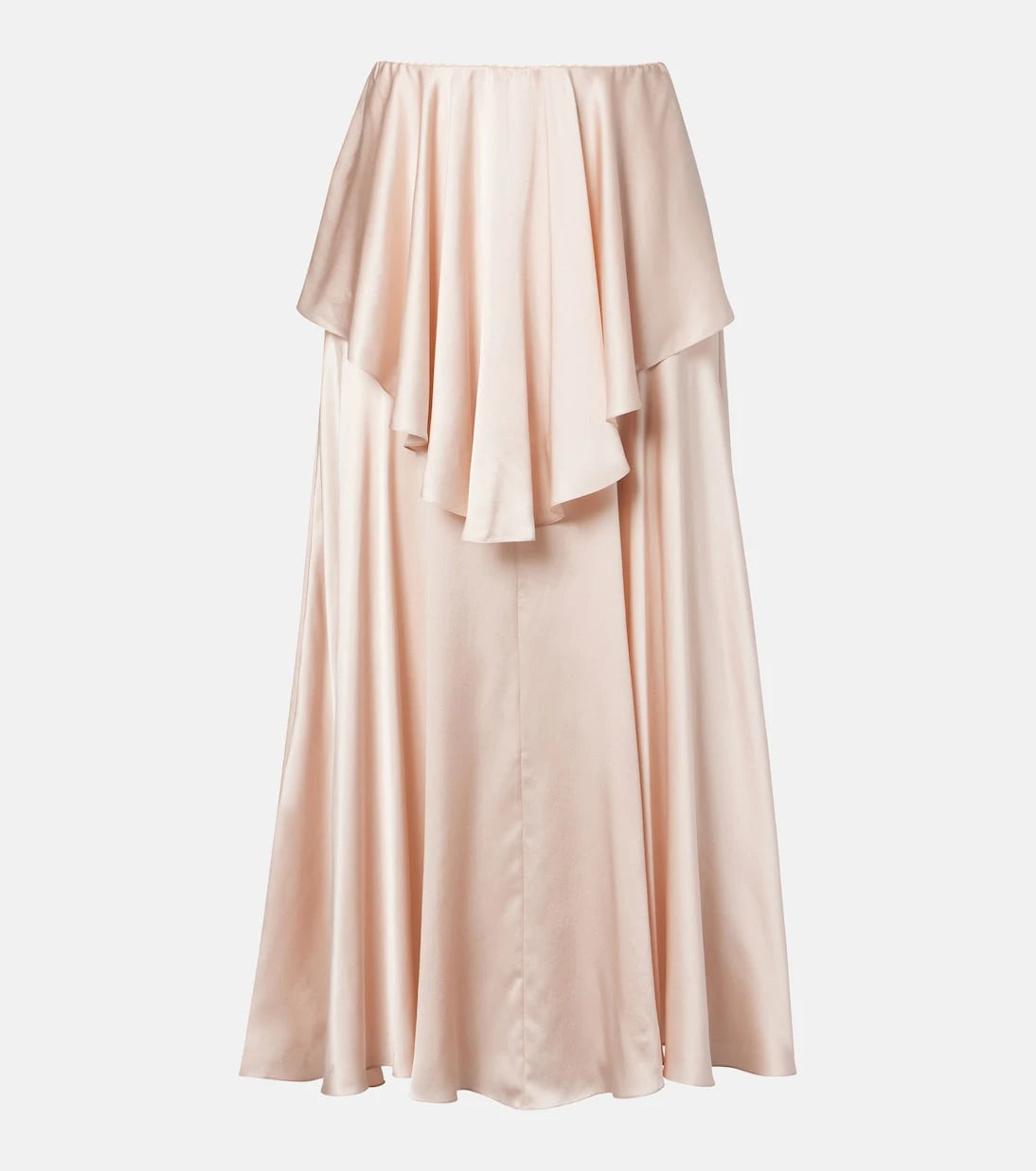 Chloé - Ruffled silk satin skirt