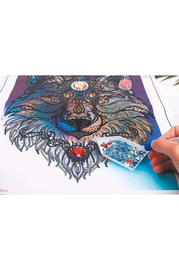Graine Creative Diamond Painting Loup DIY Set