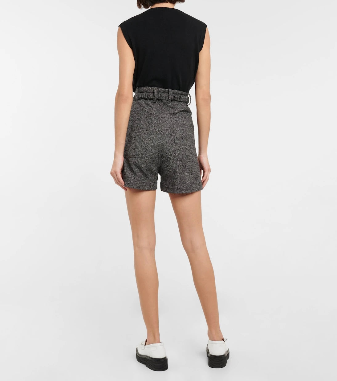 Plan C - Wool and cotton Bermuda shorts