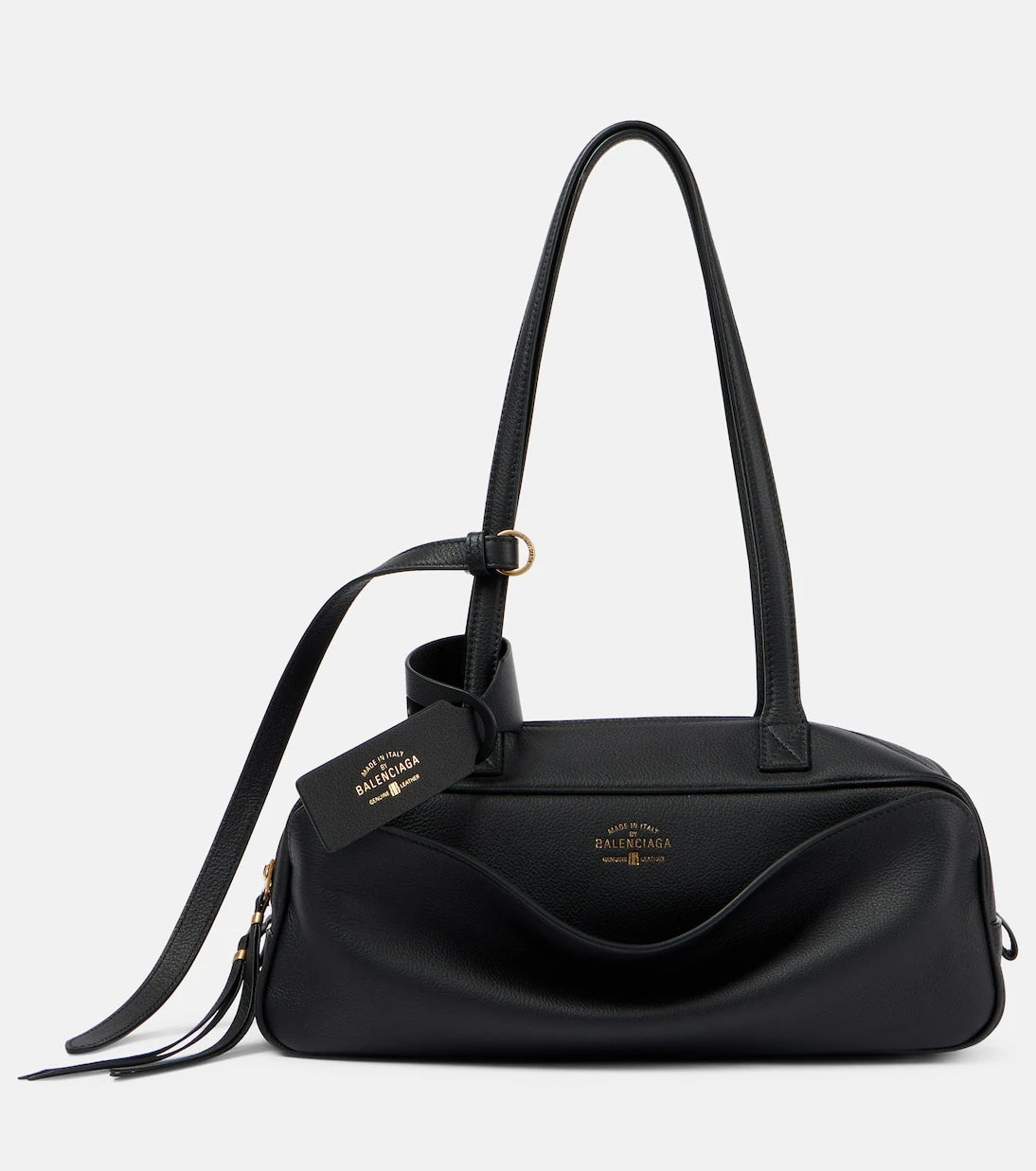Balenciaga - Carrie Small leather bowling bag