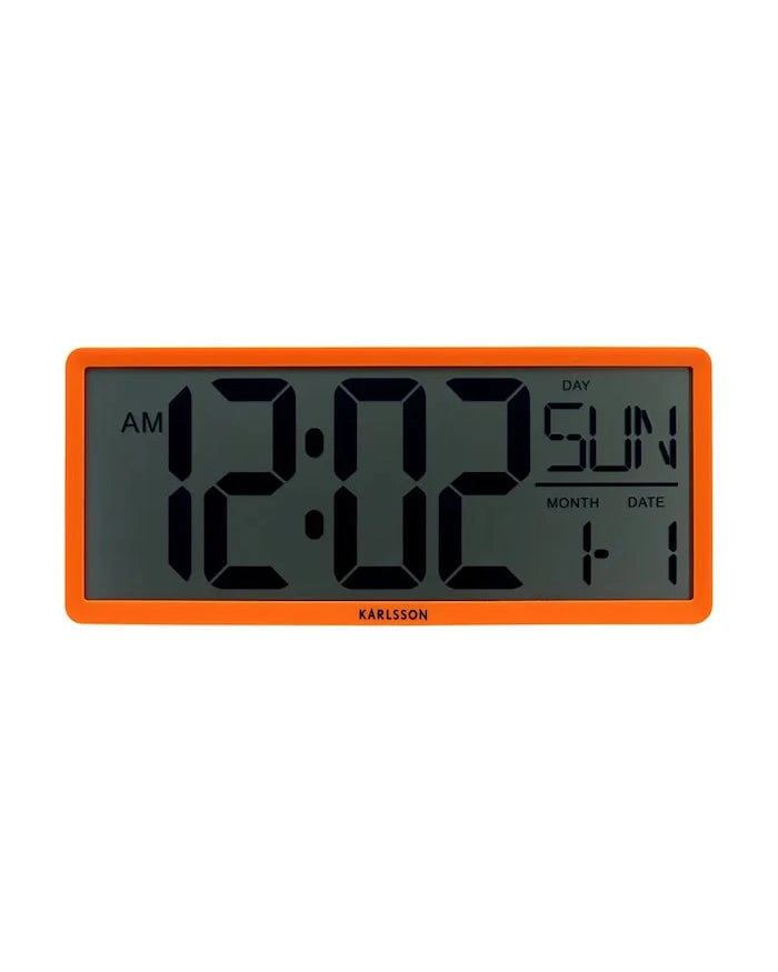 Karlsson Retro LCD Duvar Saati