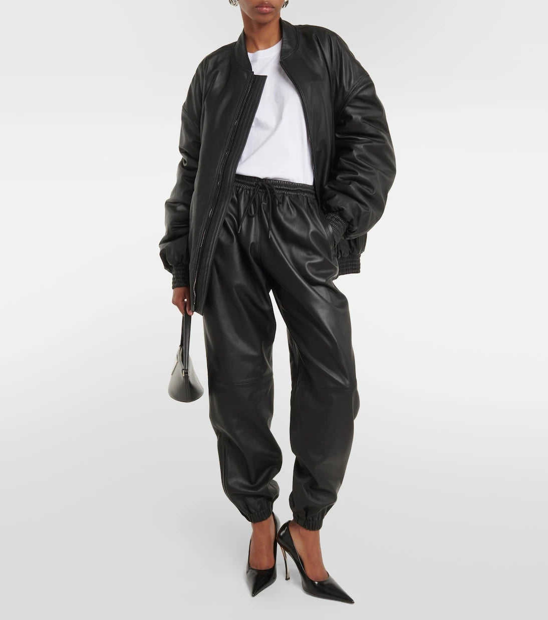 Wardrobe.NYC - Leather sweatpants