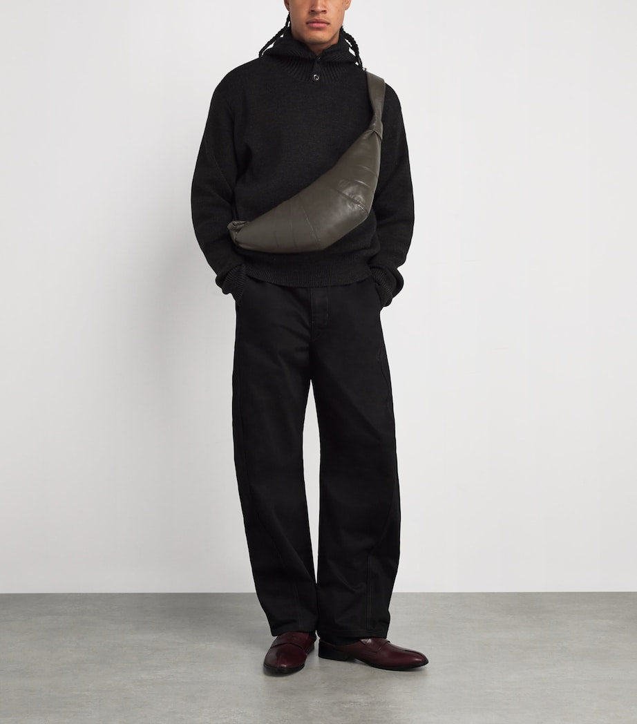 Medium Nappa Leather Croissant Bag