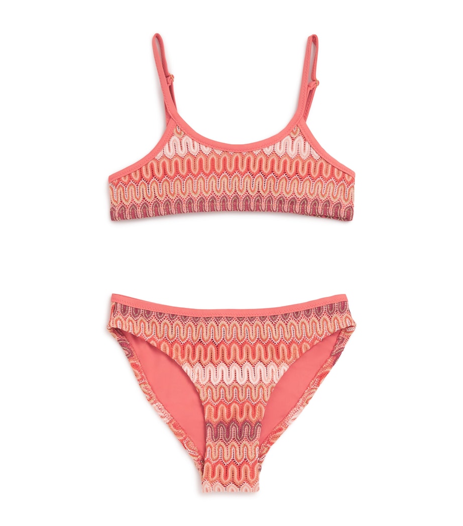 Lison Paris Zigzag Coral Bikini (6-14 Years)
