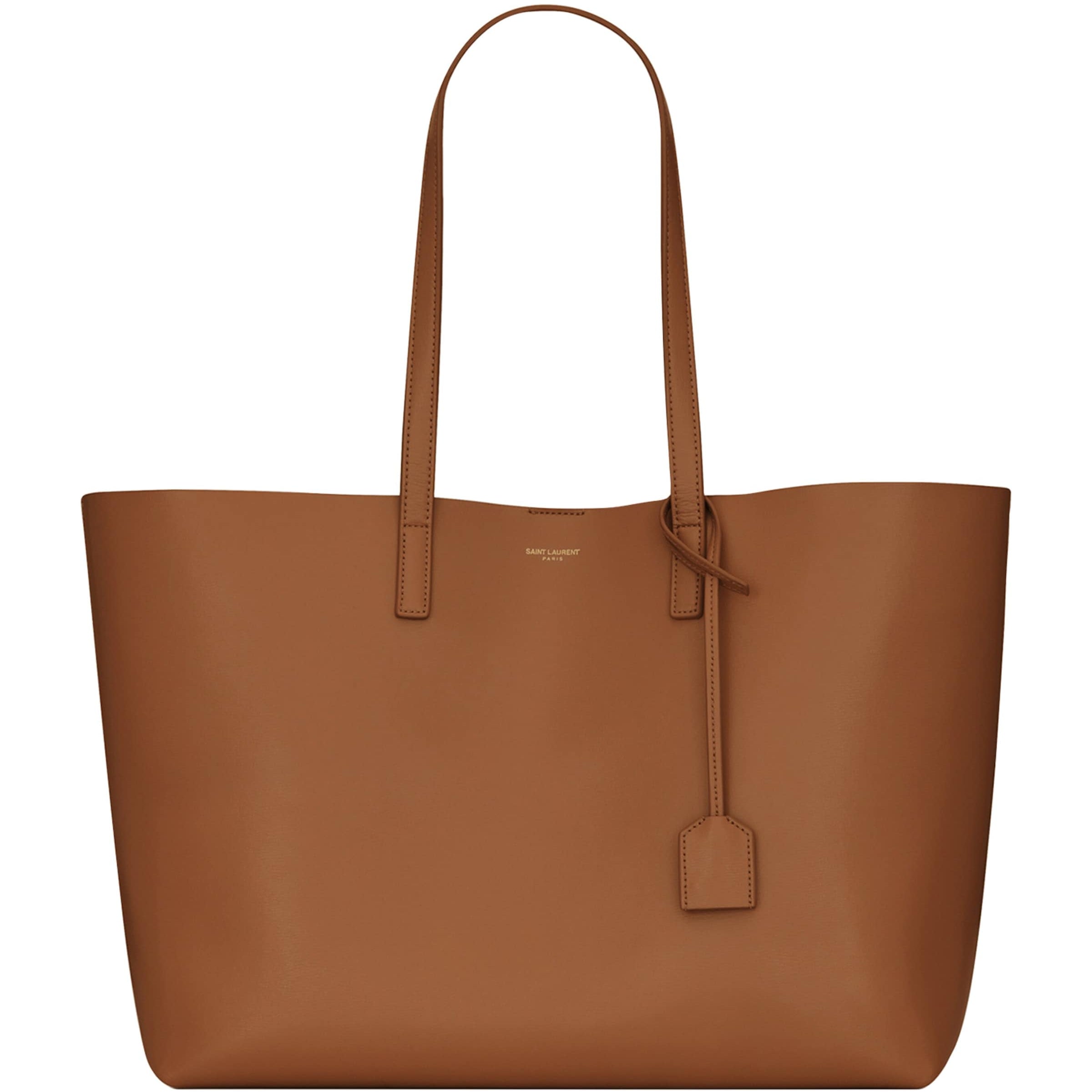 Saint Laurent Red Leather East/West Shopper Bag