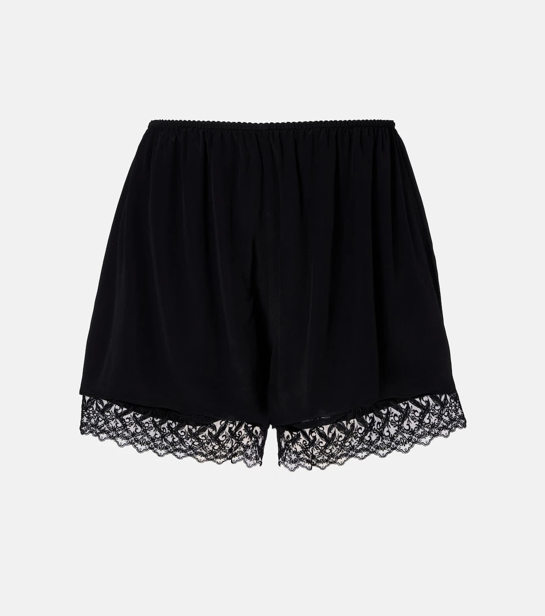 Simone Rocha - Lace-trimmed satin shorts