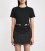 Knitted Eres Crop Top BLACK