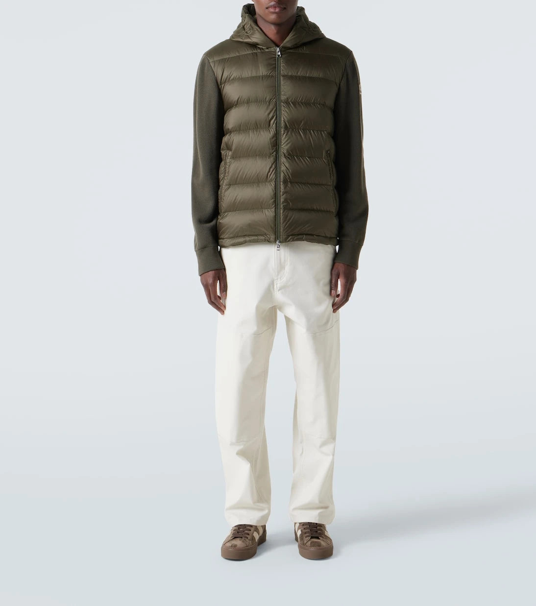 Moncler - Quilted wool and down jacket