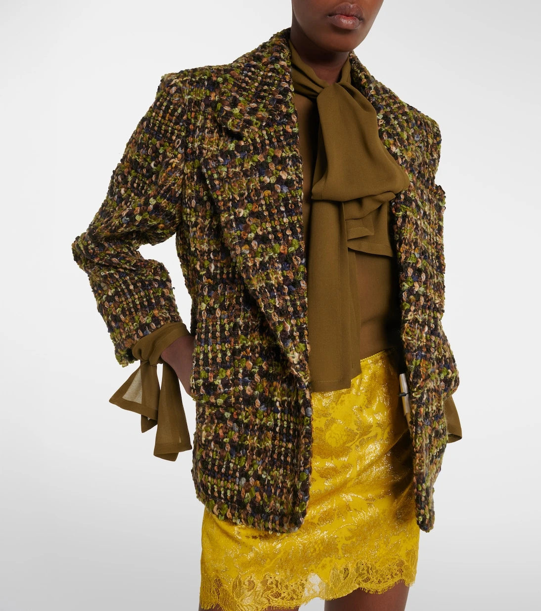 Saint Laurent - Tie-neck silk blouse