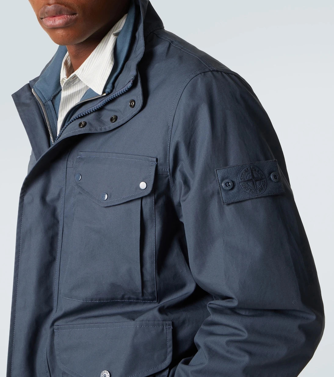 Stone Island - Compass cotton canvas field jacket