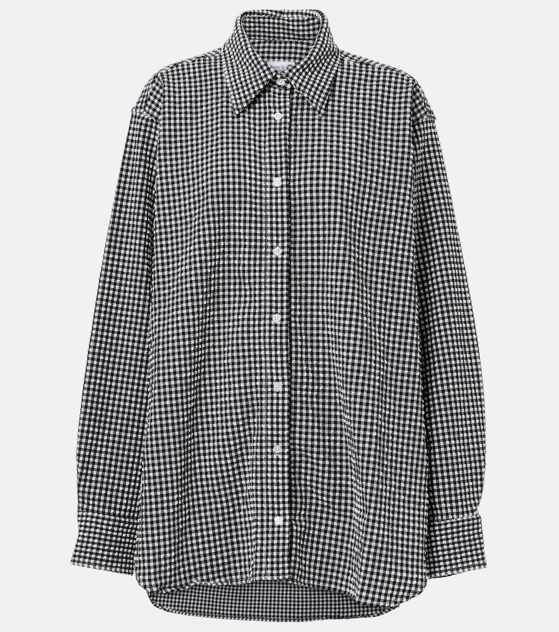 Hunza G - Gingham oversized shirt
