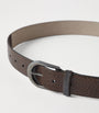 Brown Hammered Calfskin Belt