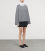 McQueen Black Wool-Cashmere Cable-Knit Sweater