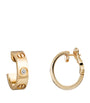 Cartier Yellow Gold and Diamond LOVE Hoop Earrings