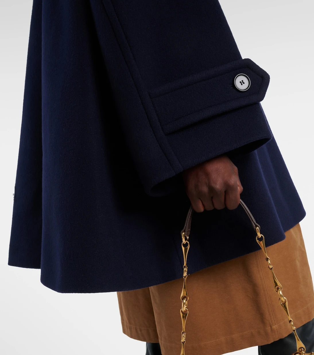Chloé - Double-breasted oversized wool-blend coat