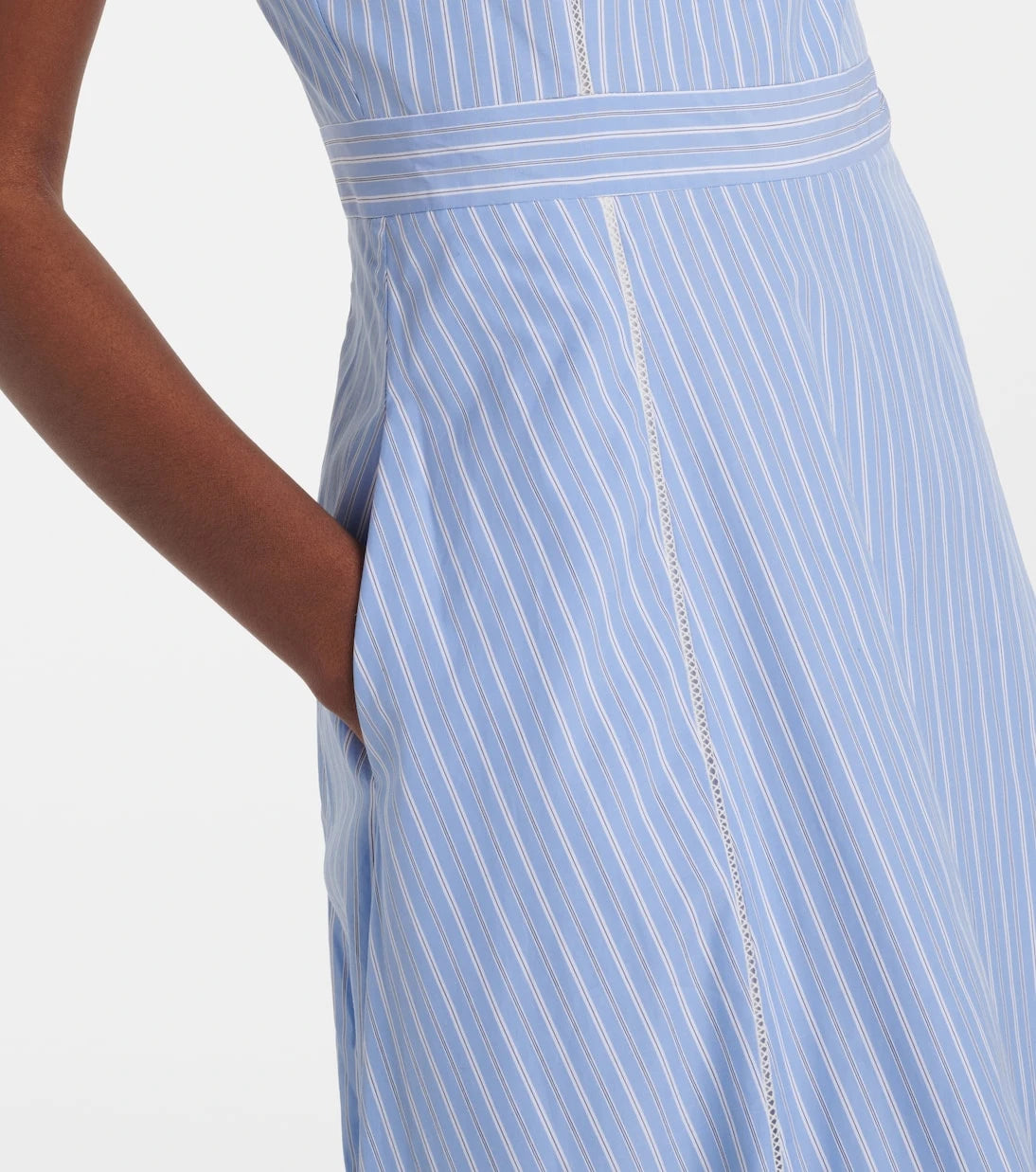 Simkhai - Avaleigh striped cotton midi dress