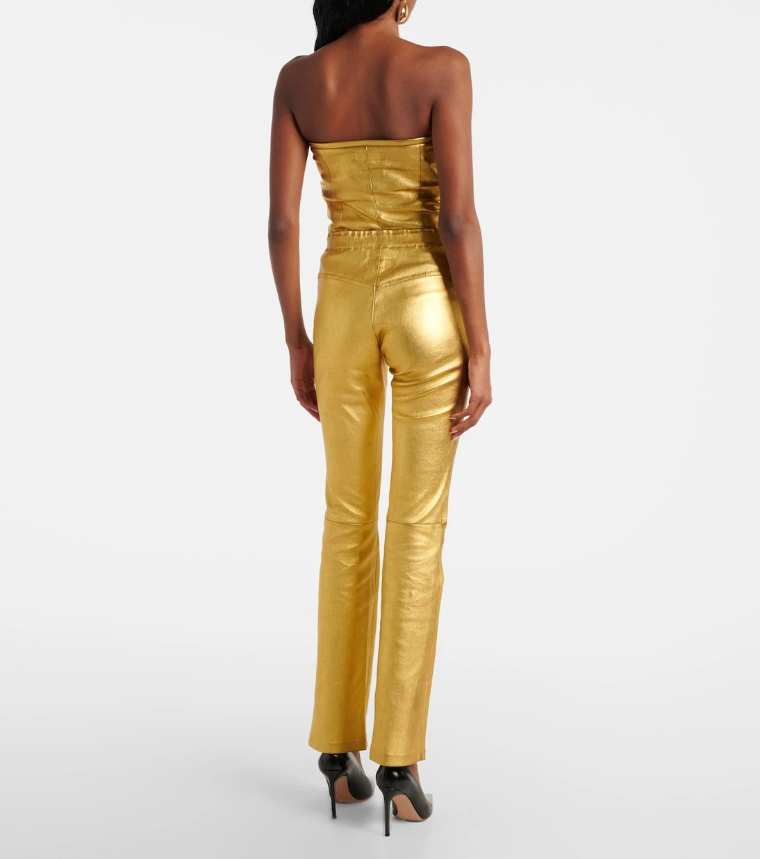 Stouls - JP Long metallic leather slim pants