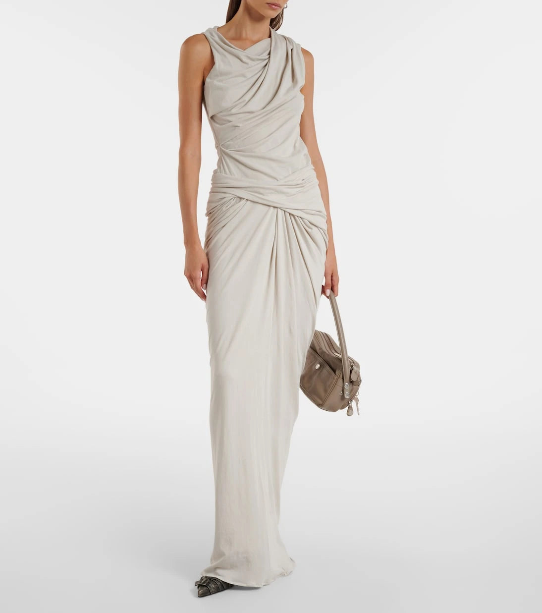 Entire Studios - Draped cotton-blend top