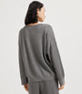 Brunello Cucinelli Grey Cotton-Blend Sparkling Vanisé Sweater