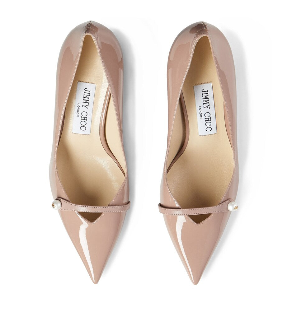 Jimmy Choo Pink Rosalia 65 Patent Leather Pumps