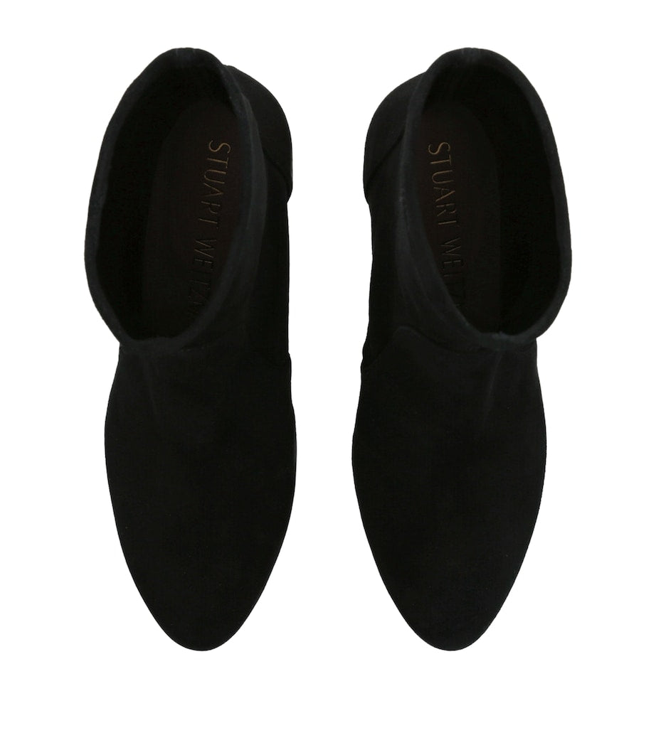 Stuart Weitzman Black Suede Yuliana Ankle Boots 60