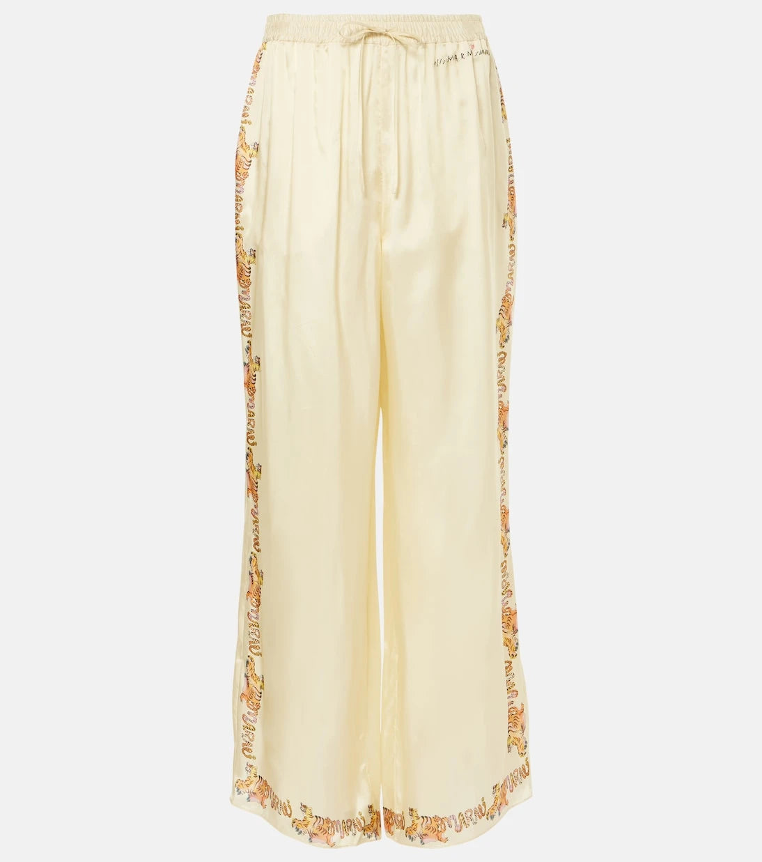 Marni - Printed satin straight pants