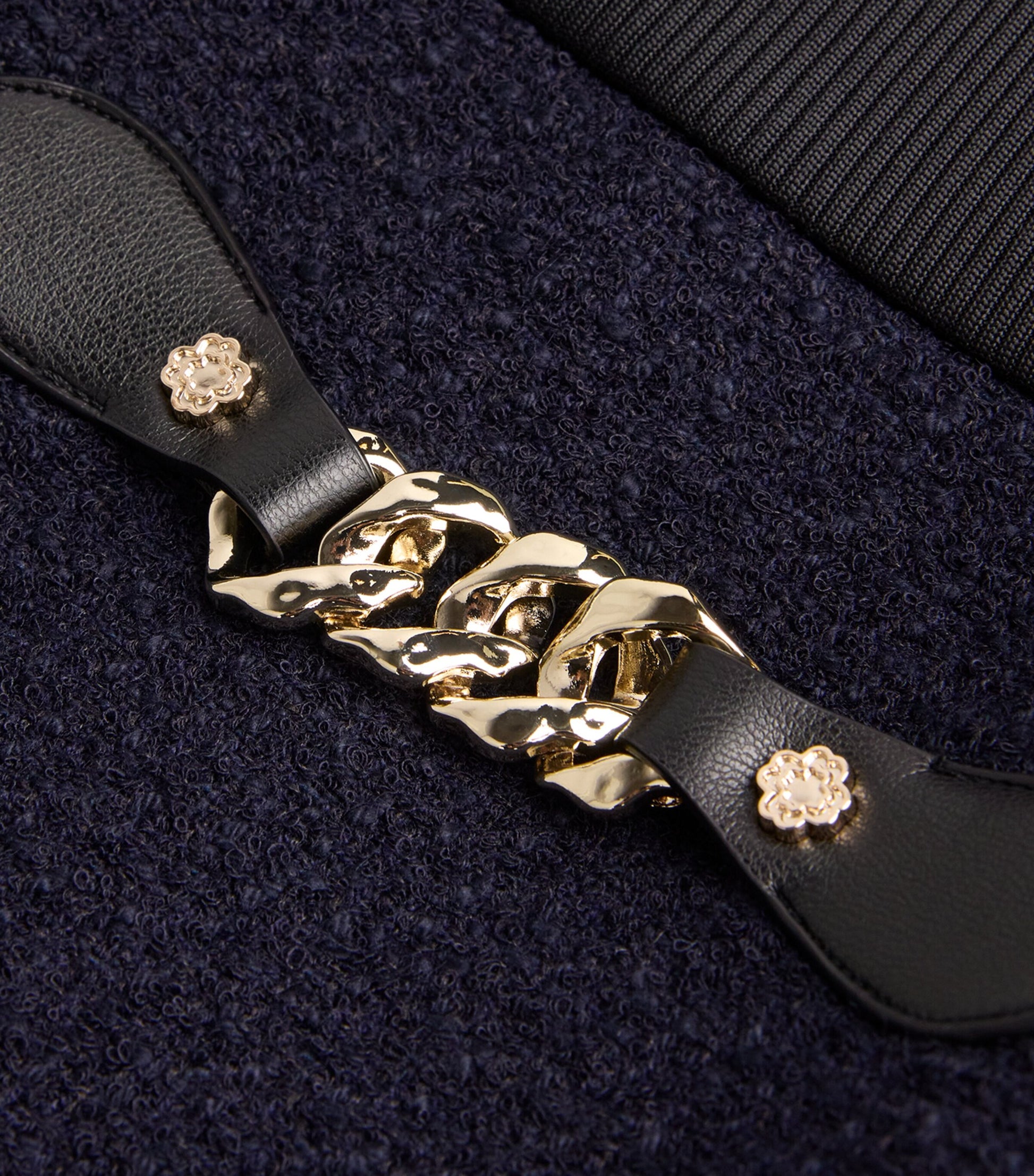 Maje Blue Tweed 2-In-1 Mini Dress