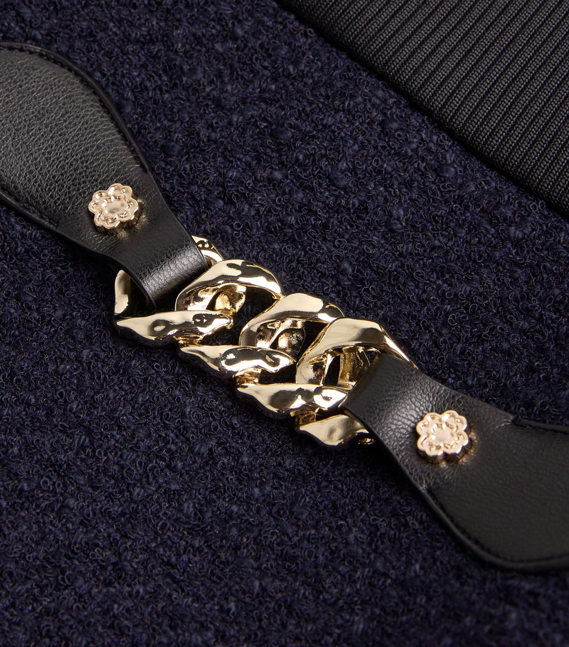 Maje Blue Tweed 2-In-1 Mini Dress