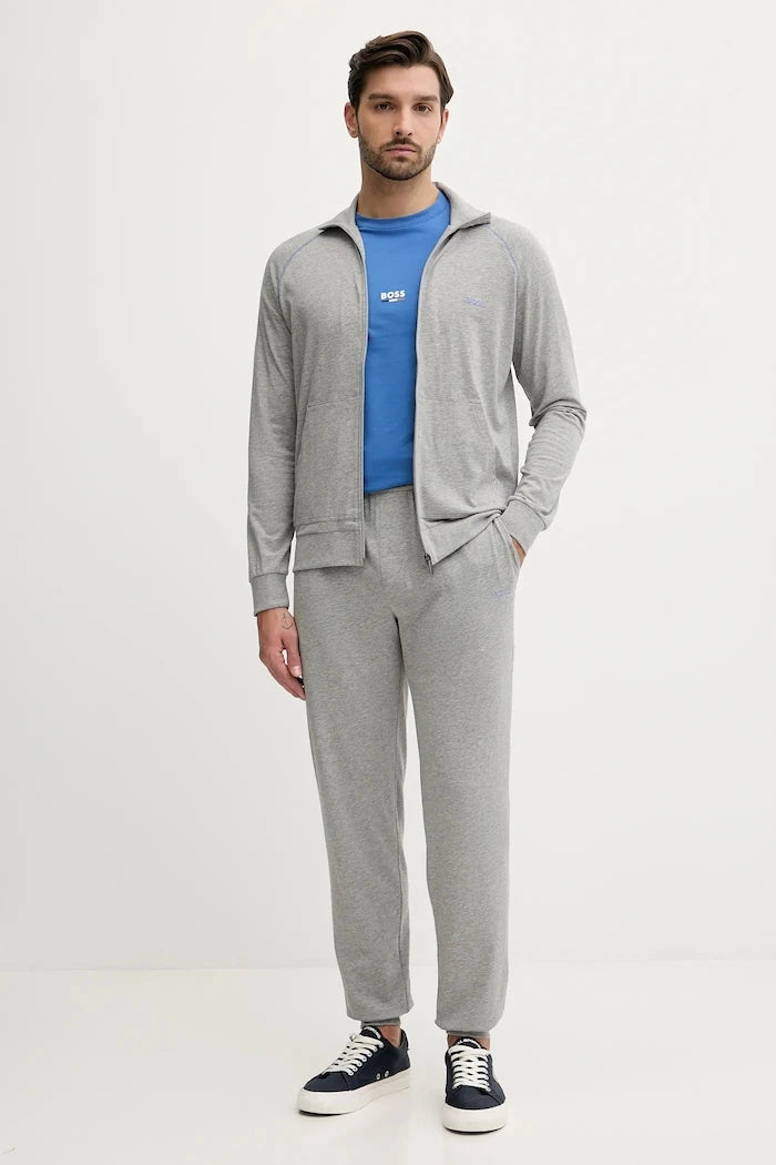BOSS Erkek Pamuk ve Elastan Fermuarlı Sweatshirt Mix&Match Jacket Z