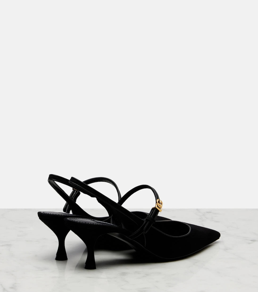 Dolce&Gabbana - Suede slingback pumps