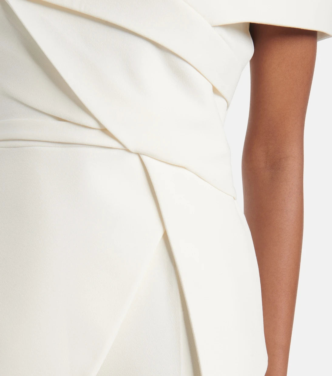 Safiyaa - Bridal Eimear off-shoulder crêpe top