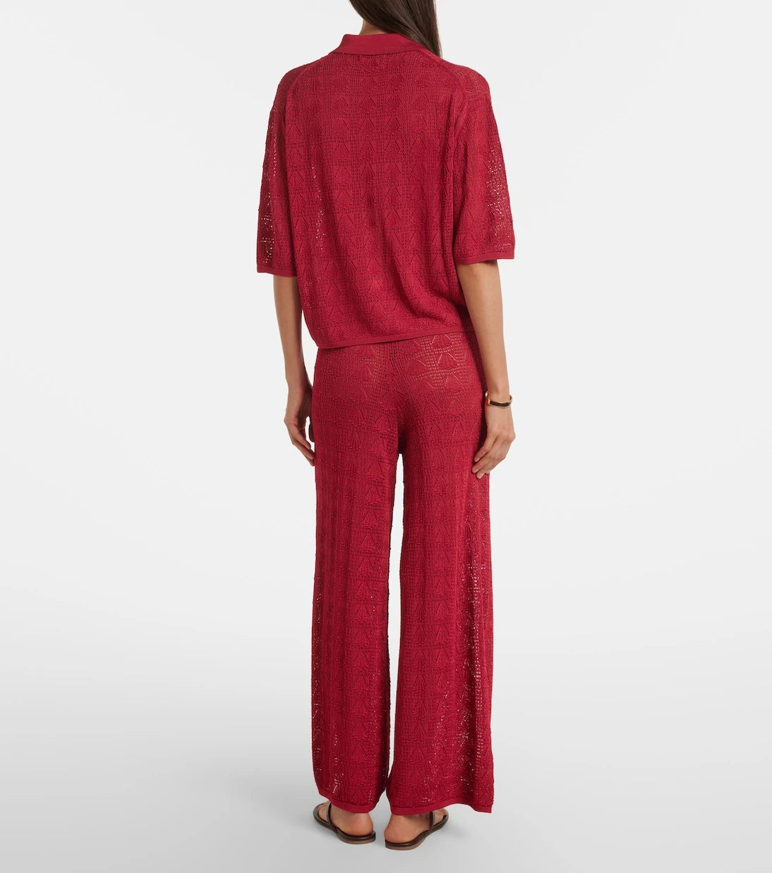 Loulou de Saison - Egeo knitted wide-leg pants