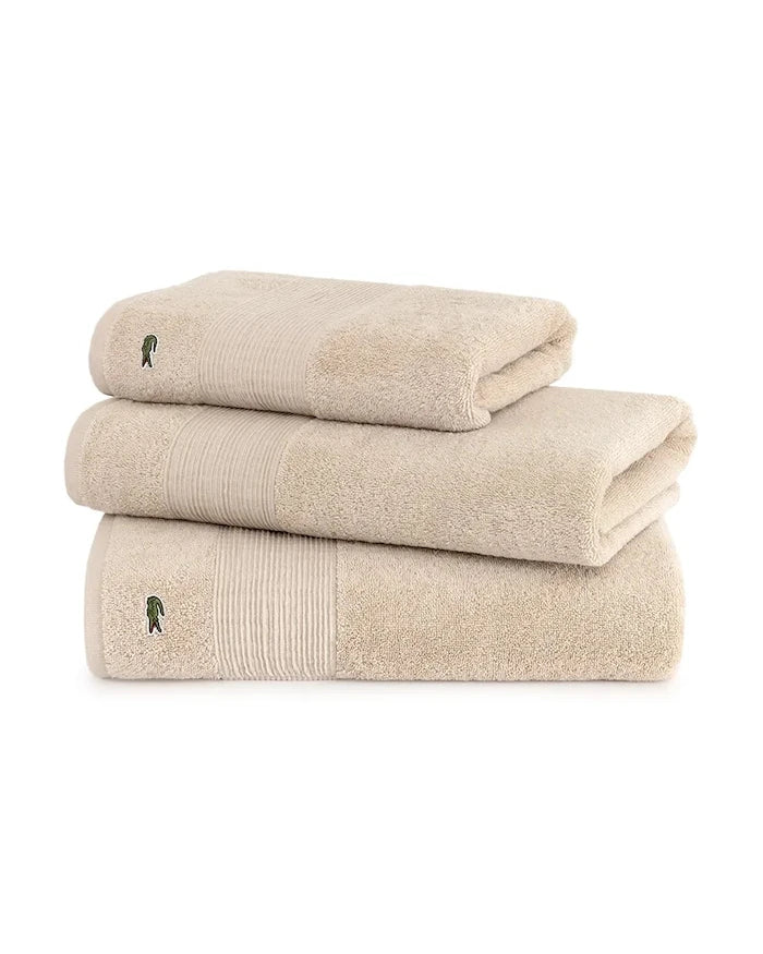 Lacoste L LECROCO Cappuccino Orta Pamuklu Havlu 100 x 150 cm