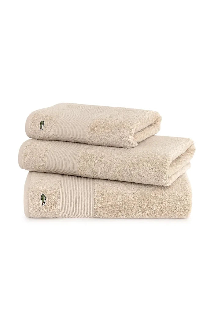 Lacoste L LECROCO Cappuccino Orta Pamuklu Havlu 100 x 150 cm
