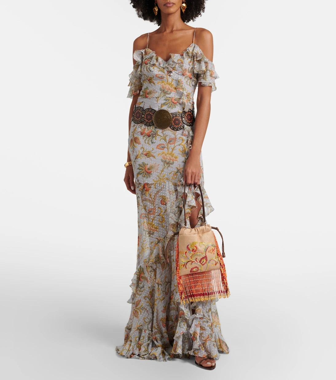 Etro - Kalispera Small embroidered pouch