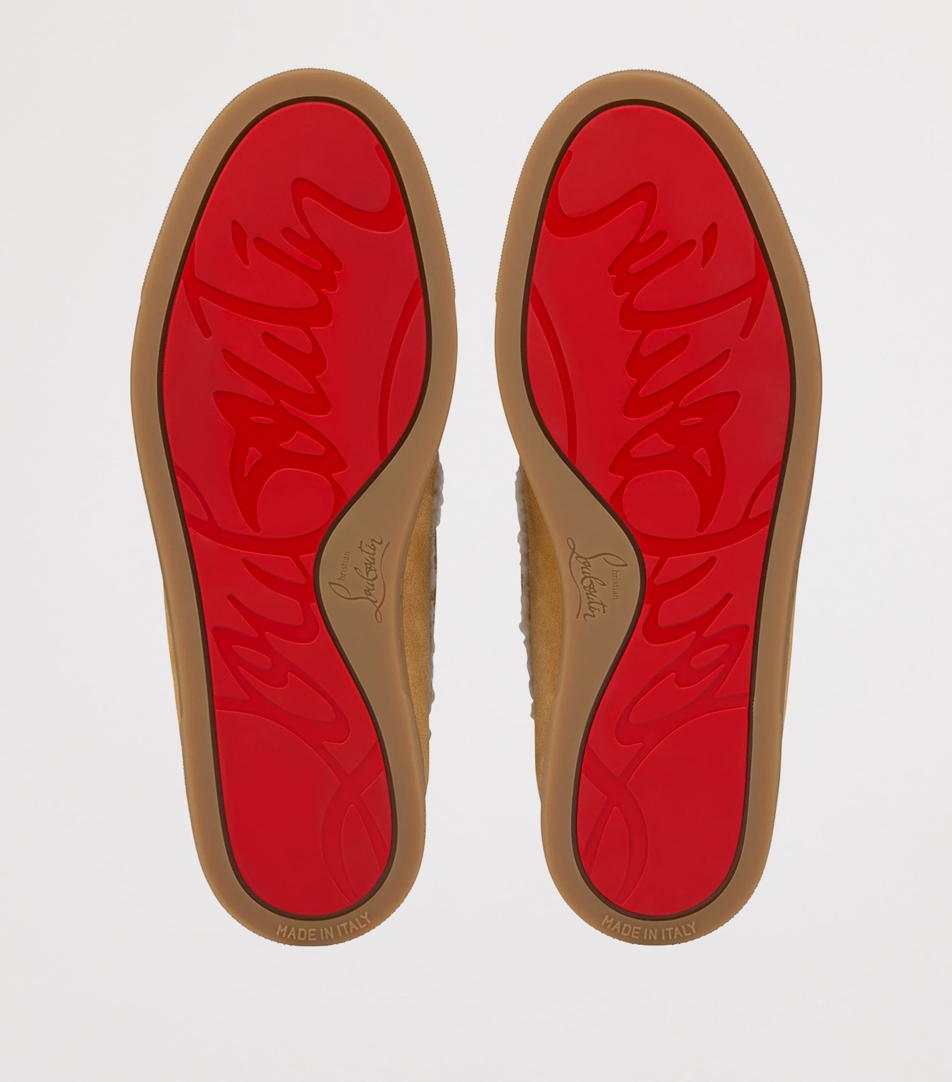 Brown Chambeliboat Suede Shearling-Lined Boat Shoes