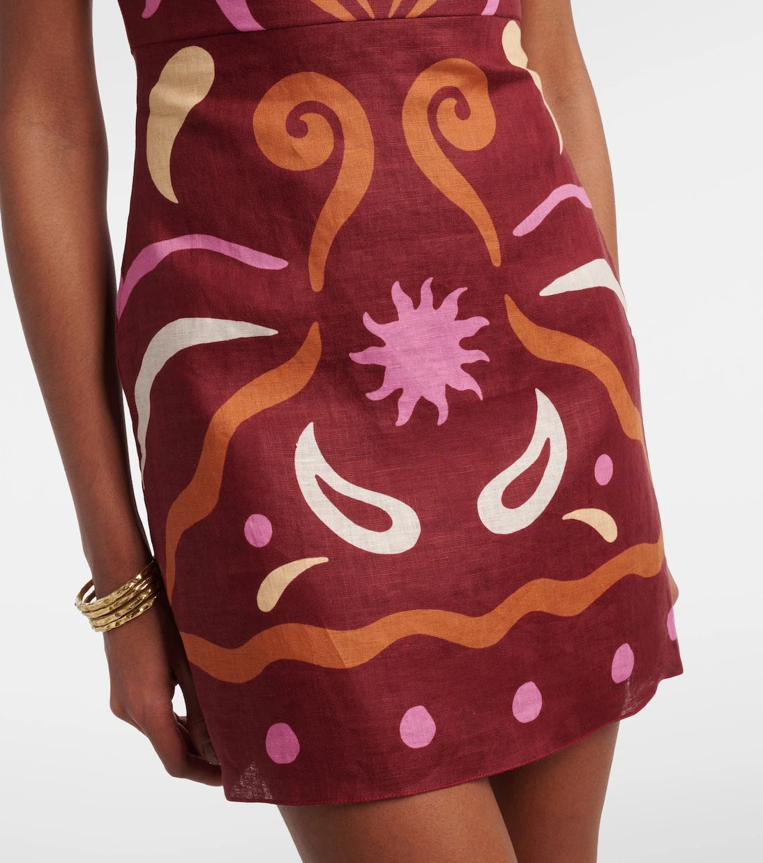 Cala de la Cruz - Lucca printed linen minidress