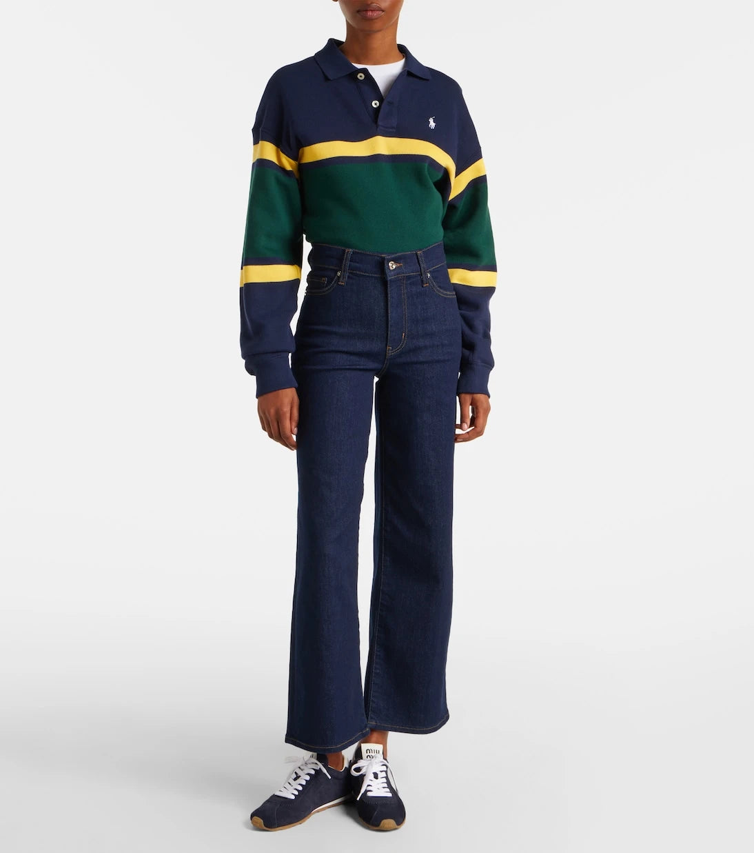 Frame - Le Slim Palazzo Crop wide-leg jeans