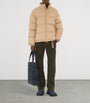 Beige Detachable-Sleeve Puffer Jacket