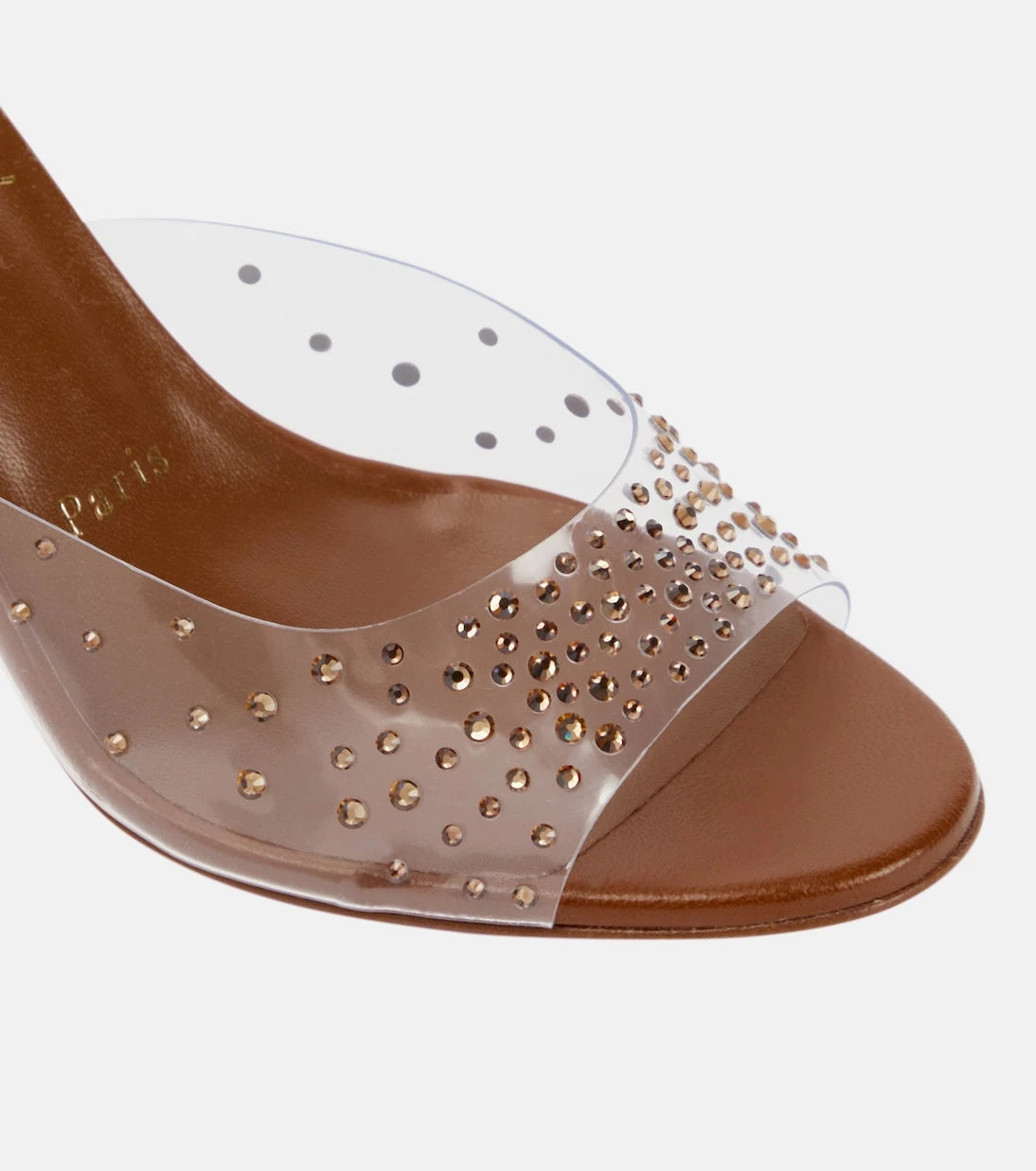 Christian Louboutin - Nudes Degramule embellished mules