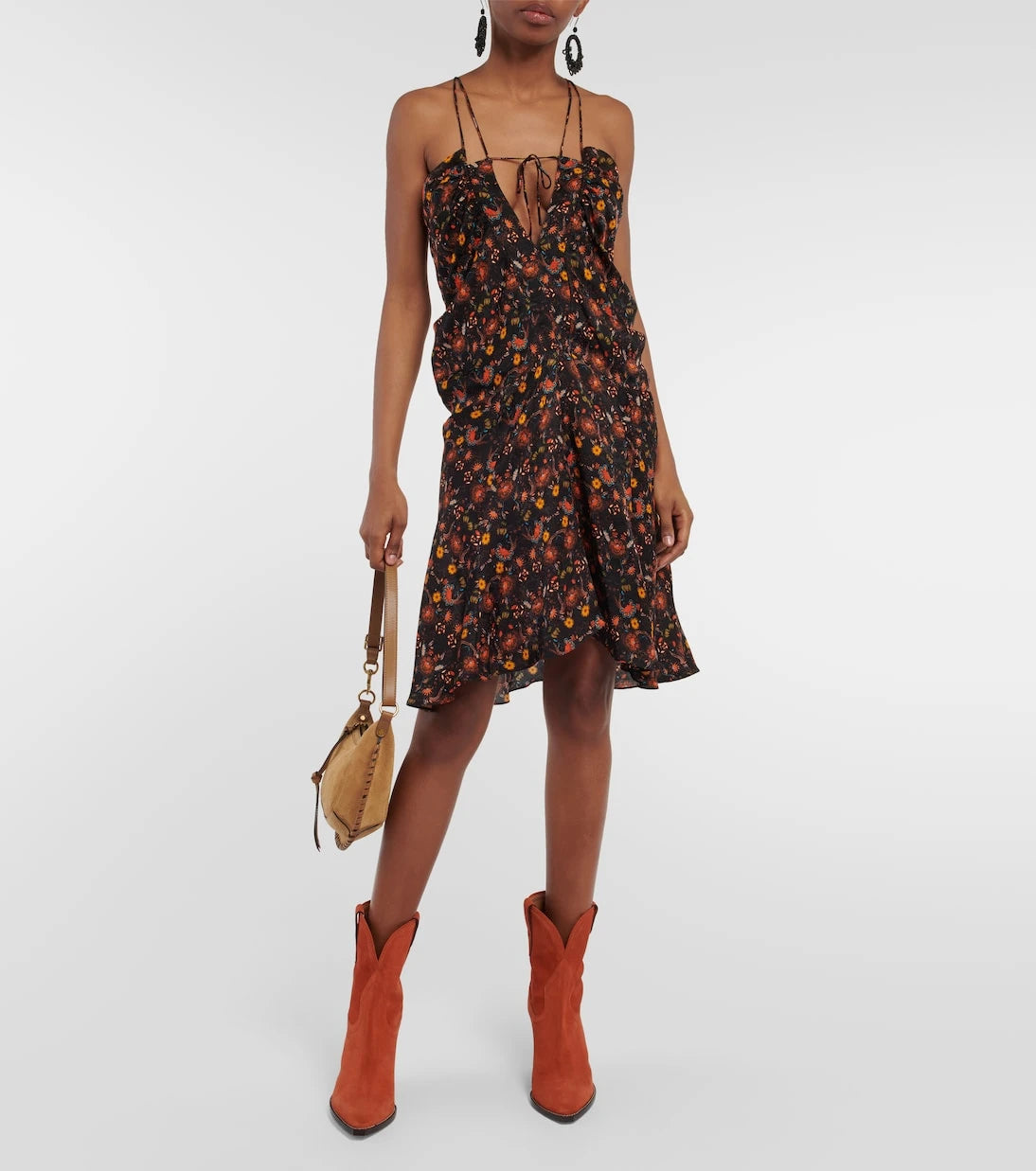 Isabel Marant - Presly floral silk-blend minidress