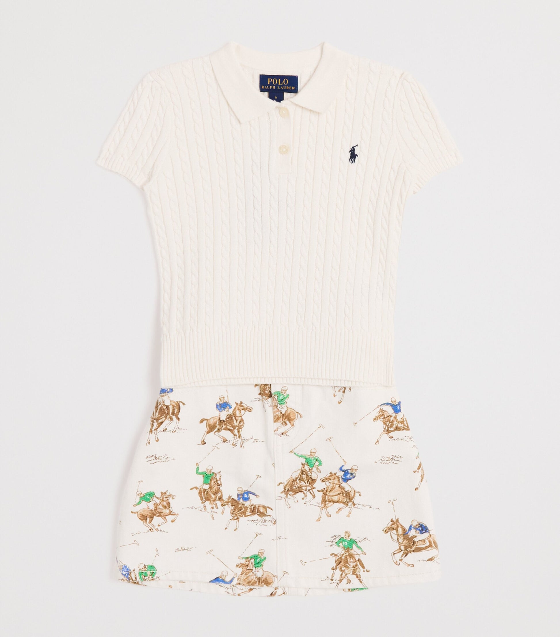 Ralph Lauren Kids Cotton Cable-Knit Polo Shirt (2-6 Years)