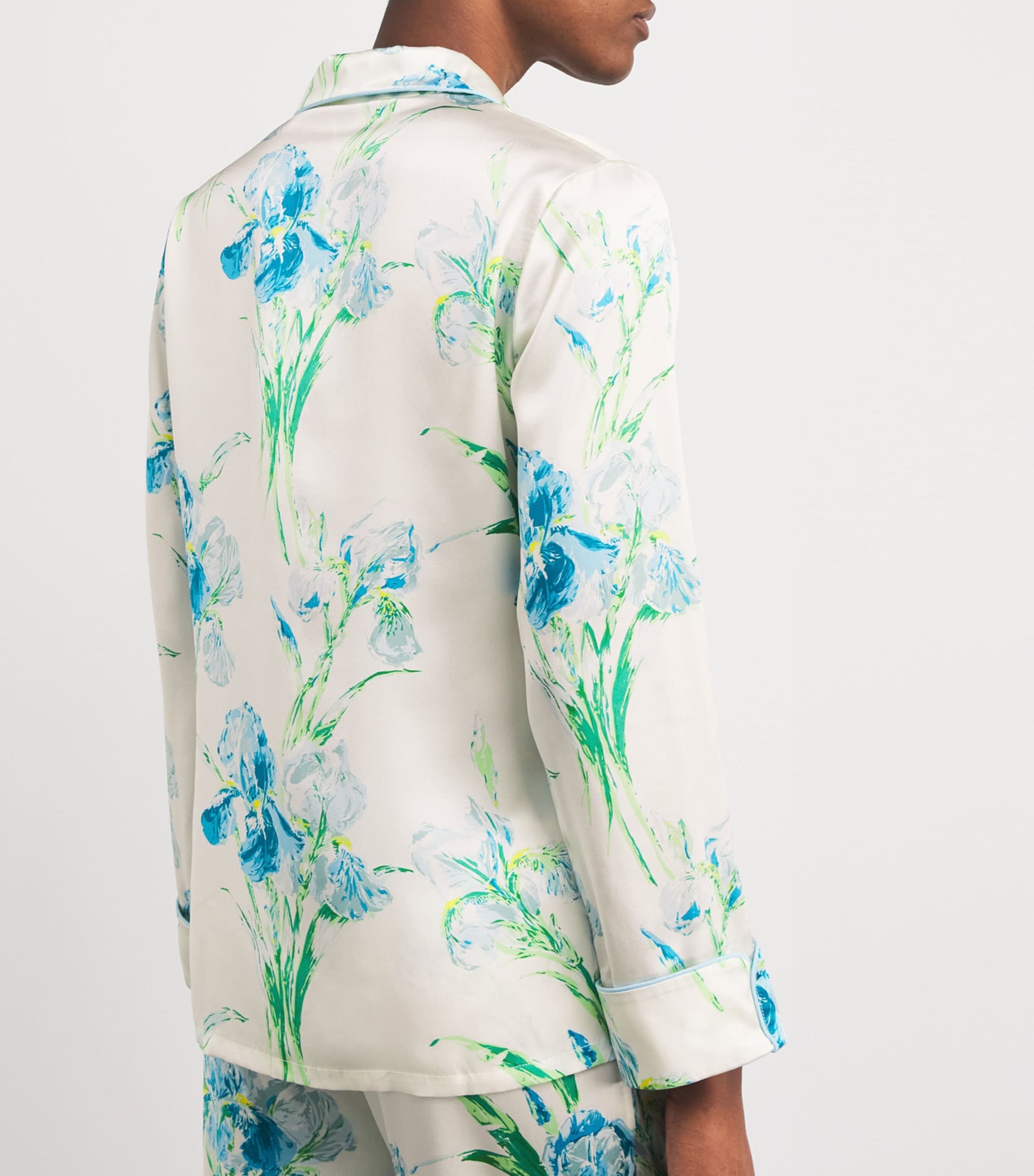 Silk Floral Lila Asterias Pyjama Set