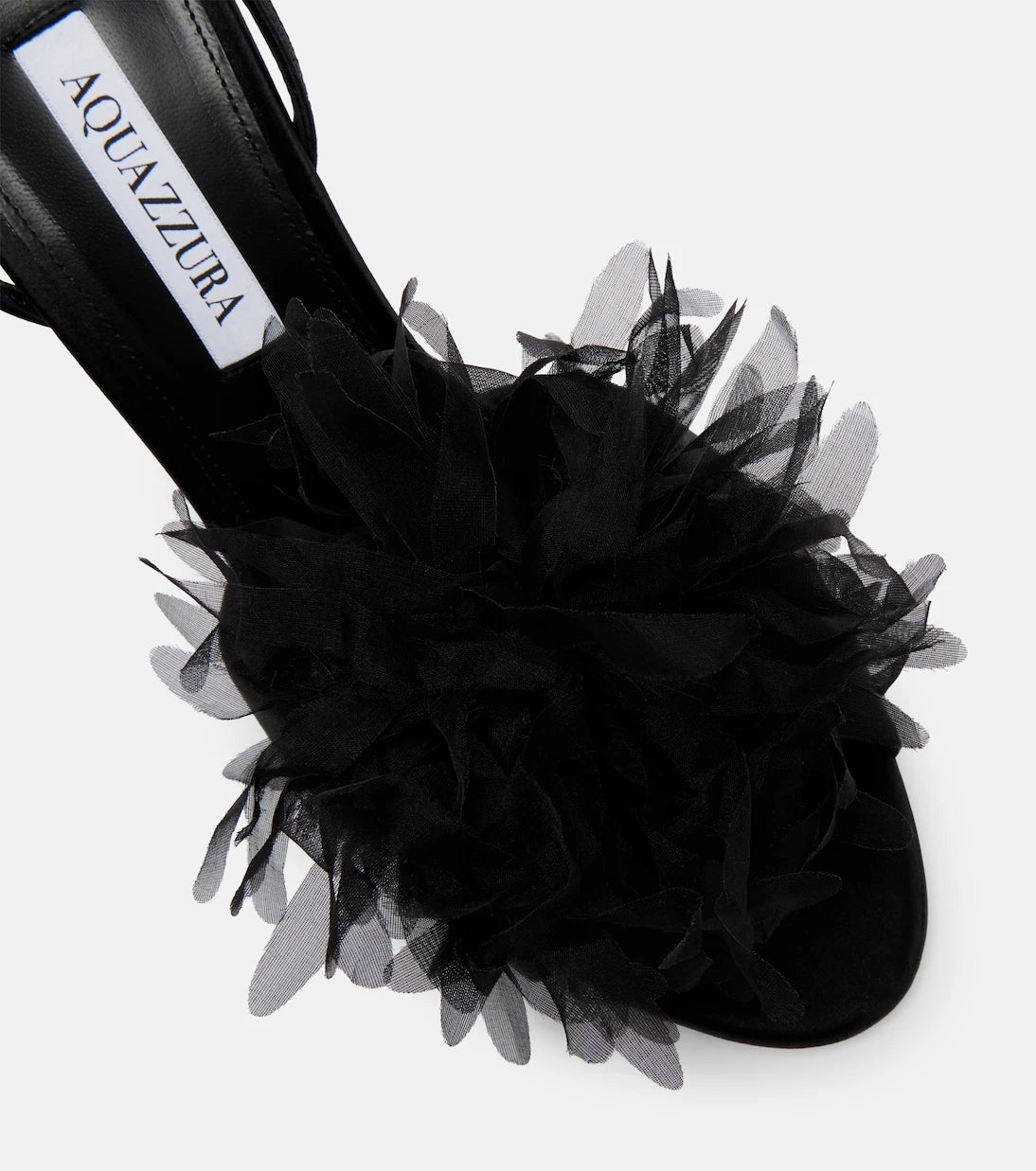 Aquazzura - Poème 105 satin slingback sandals