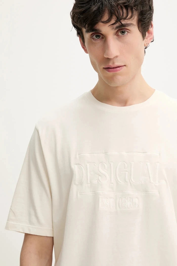 Памучна тениска Desigual WASHINGTONEC