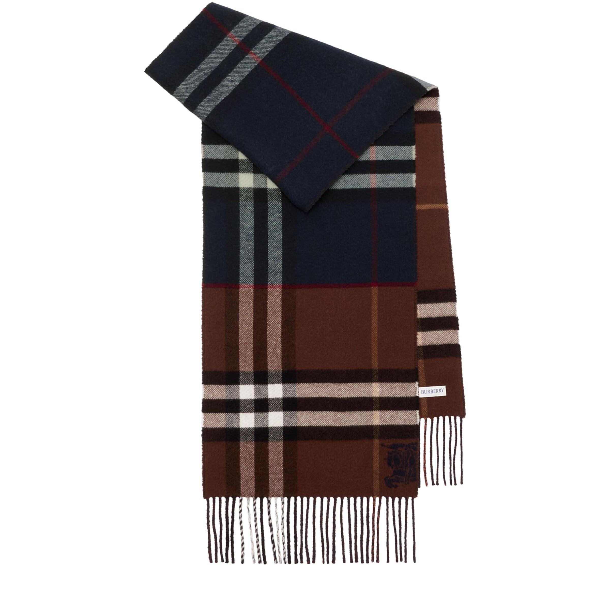 Cashmere Contrast Check Scarf