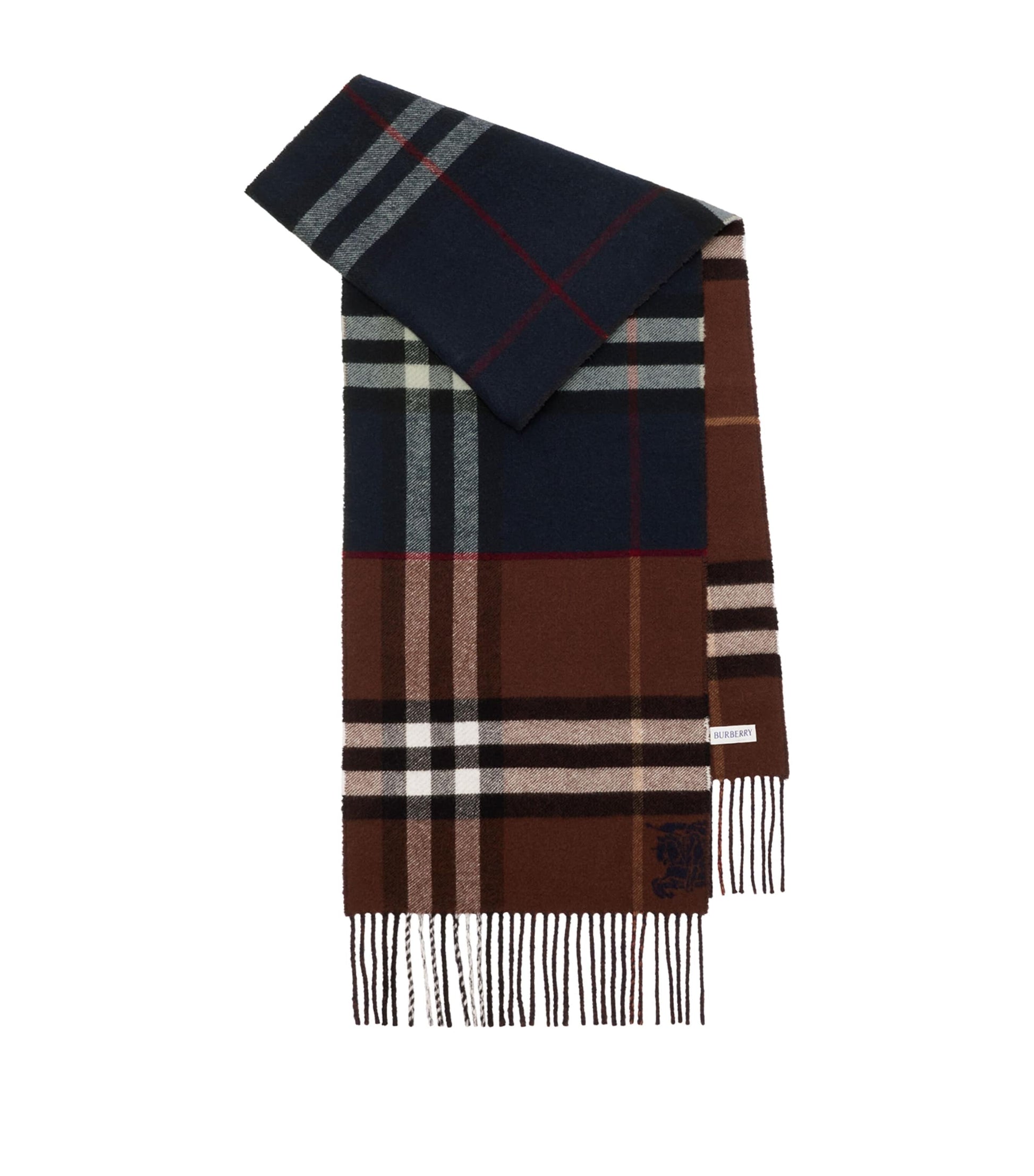 Cashmere Contrast Check Scarf