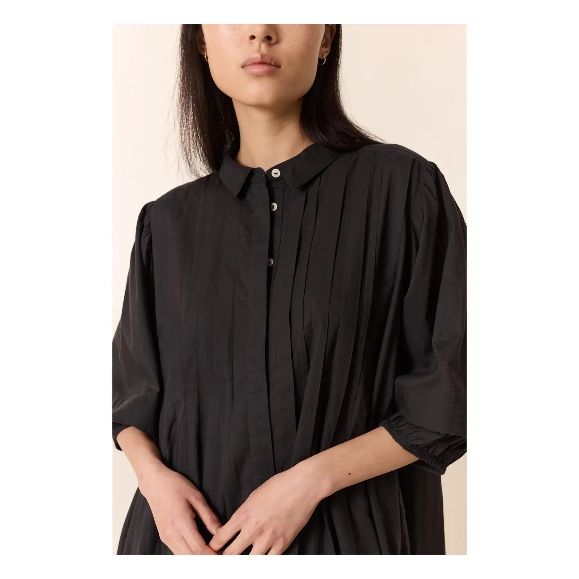 Leon & Harper - Roca organic cotton dress | Carbon
