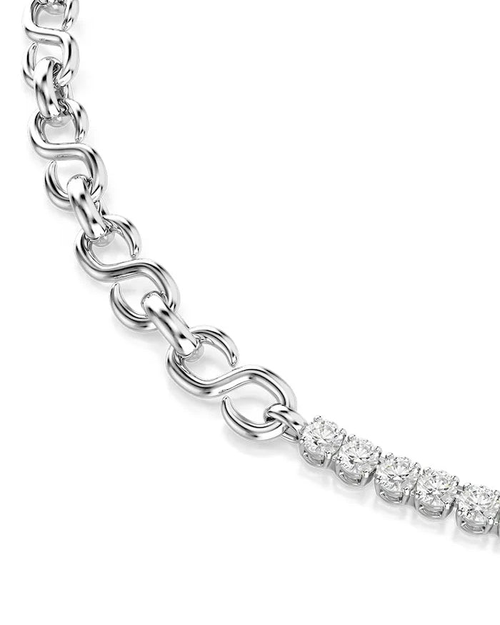 Swarovski metal kadın kolyesi, MATRIX, zirkonlu