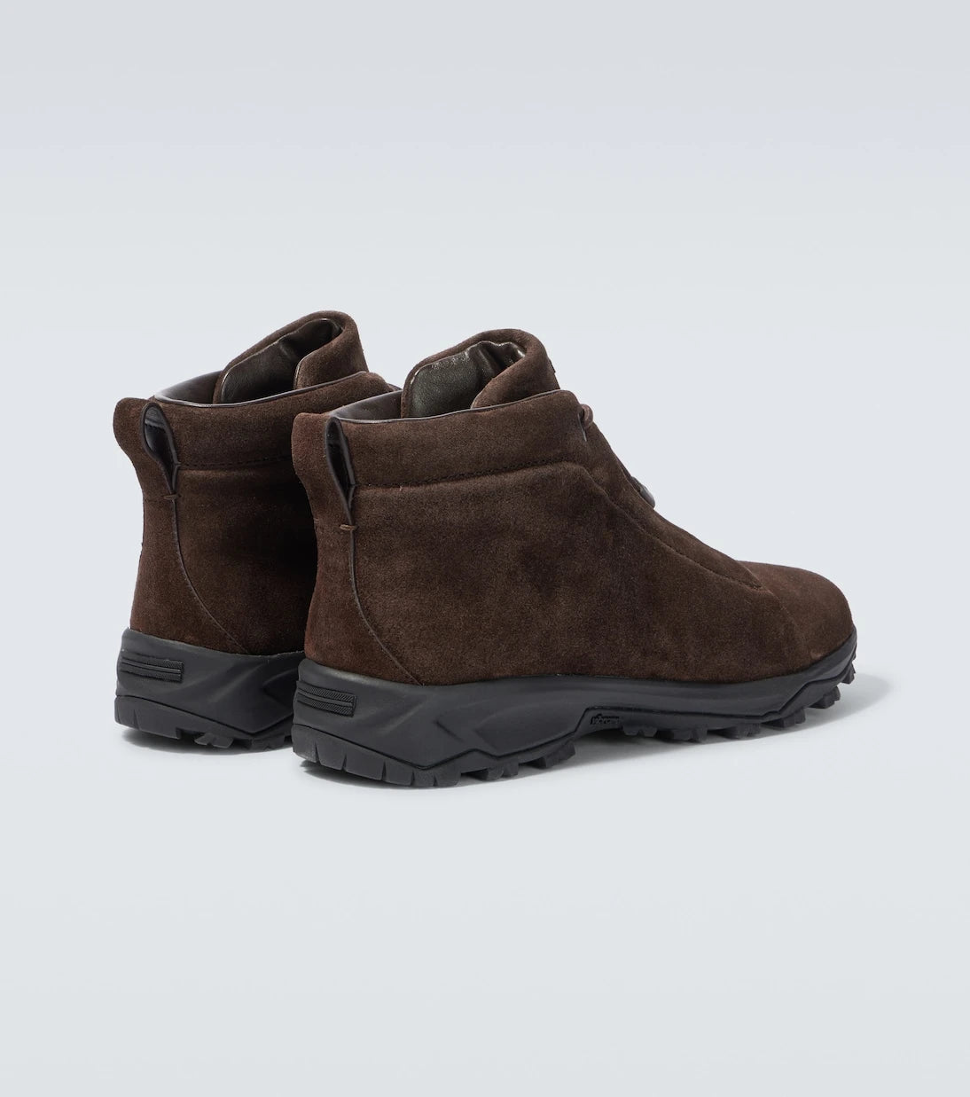Zegna - Triple Stitch suede high-top sneakers